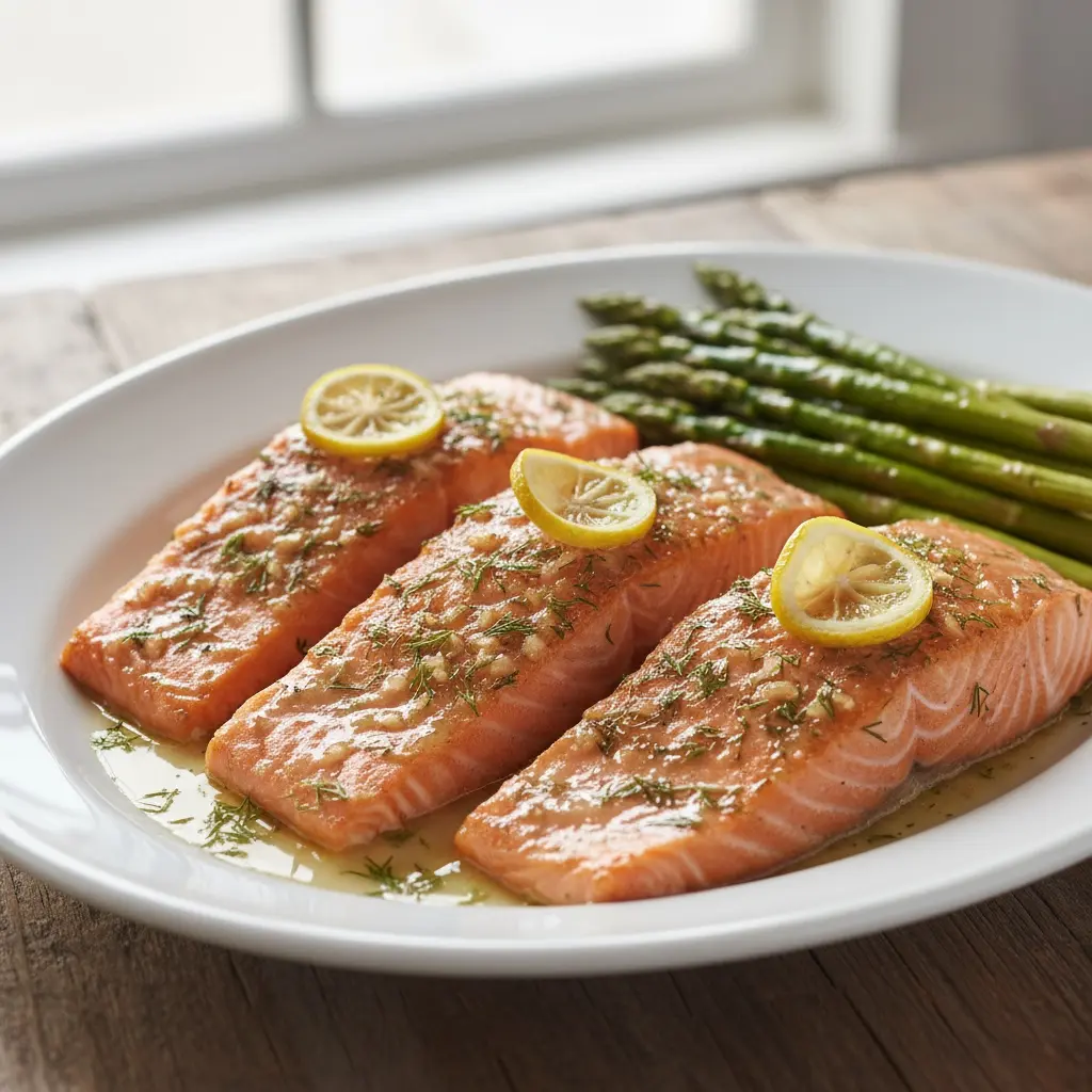 Baked Lemon Garlic Salmon