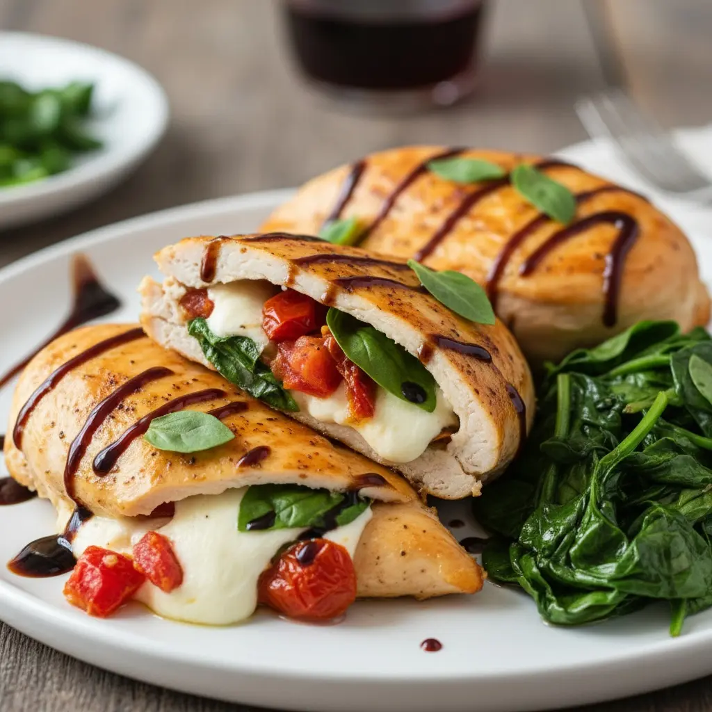 Caprese Stuffed Chicken Breasts