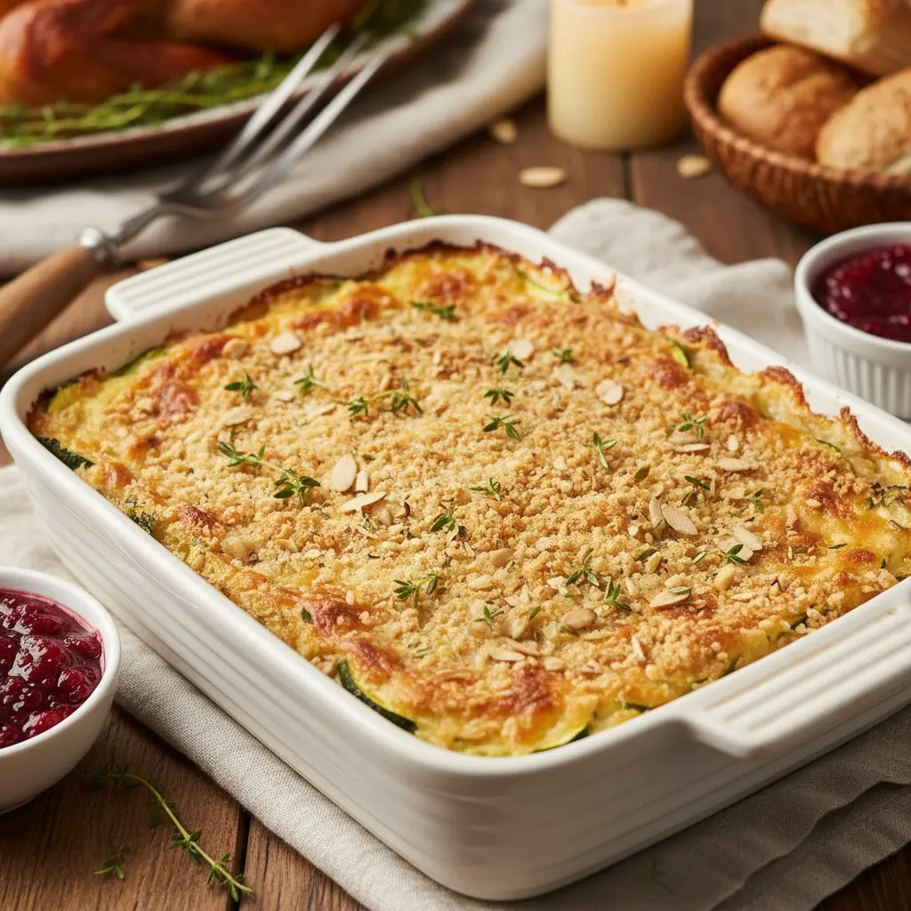 Cheesy Zucchini Gratin