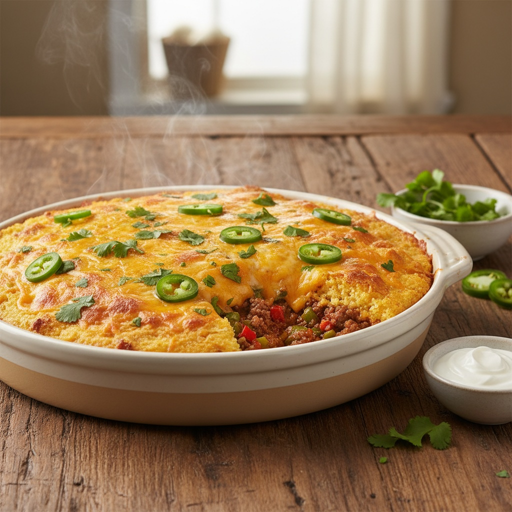 Cornbread Cowboy Casserole