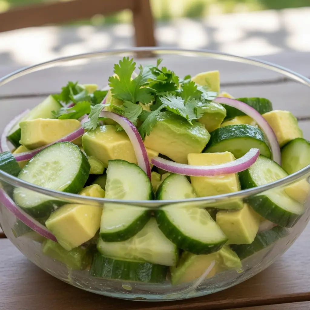 Cucumber Avocado Salad