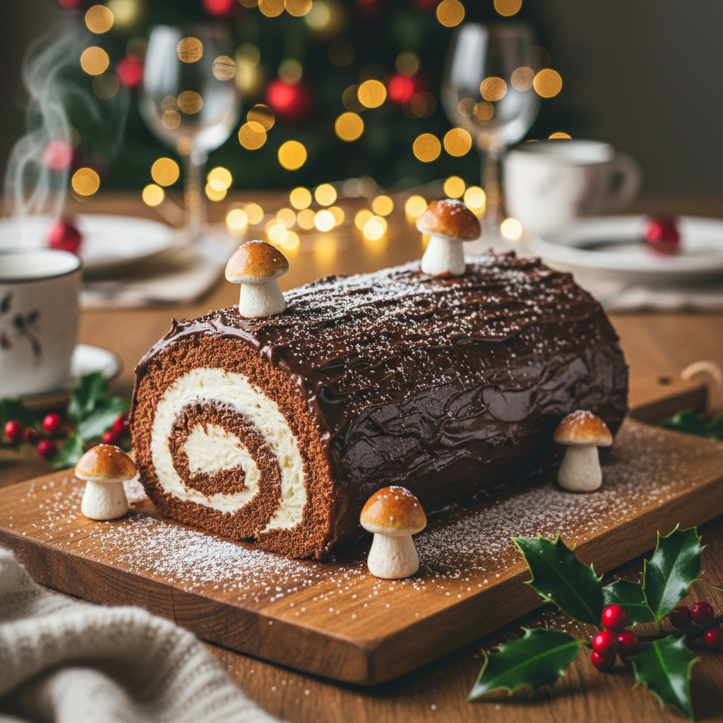 Diabetic Friendly Keto Bûche de Noël (Yule Log)