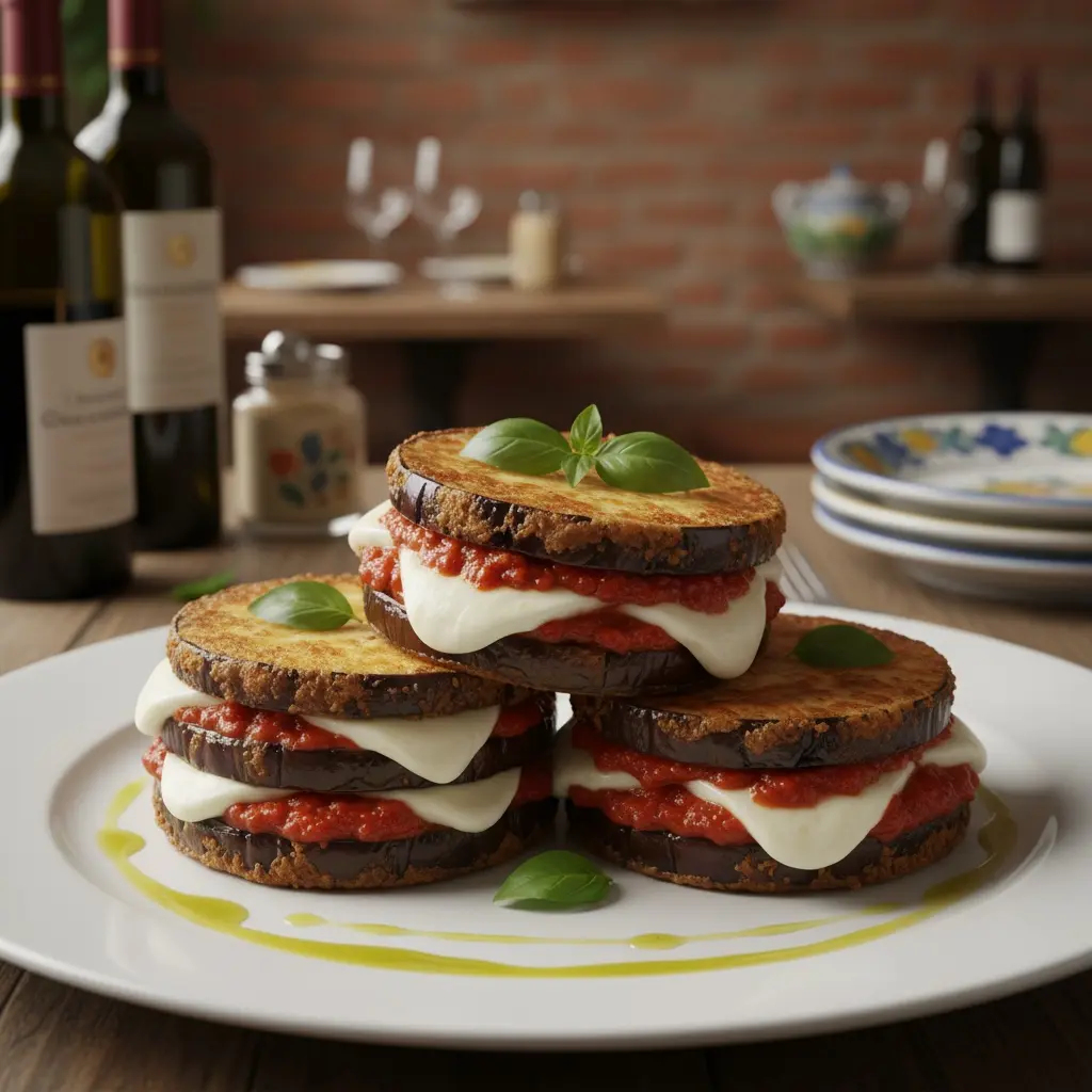 Eggplant Parmesan Stacks