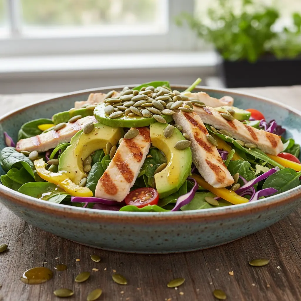 Grilled Chicken and Avocado Salad