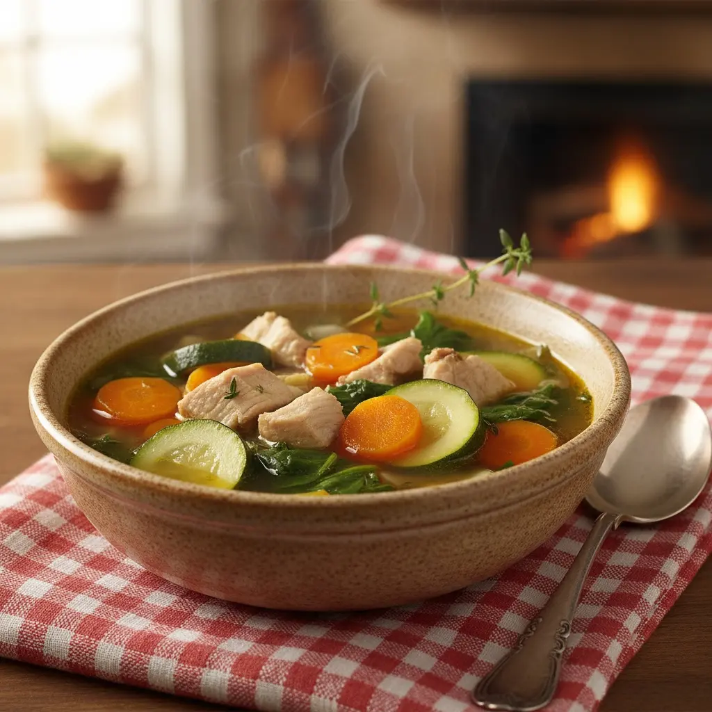 Hearty Vegetable and Turkey Soup