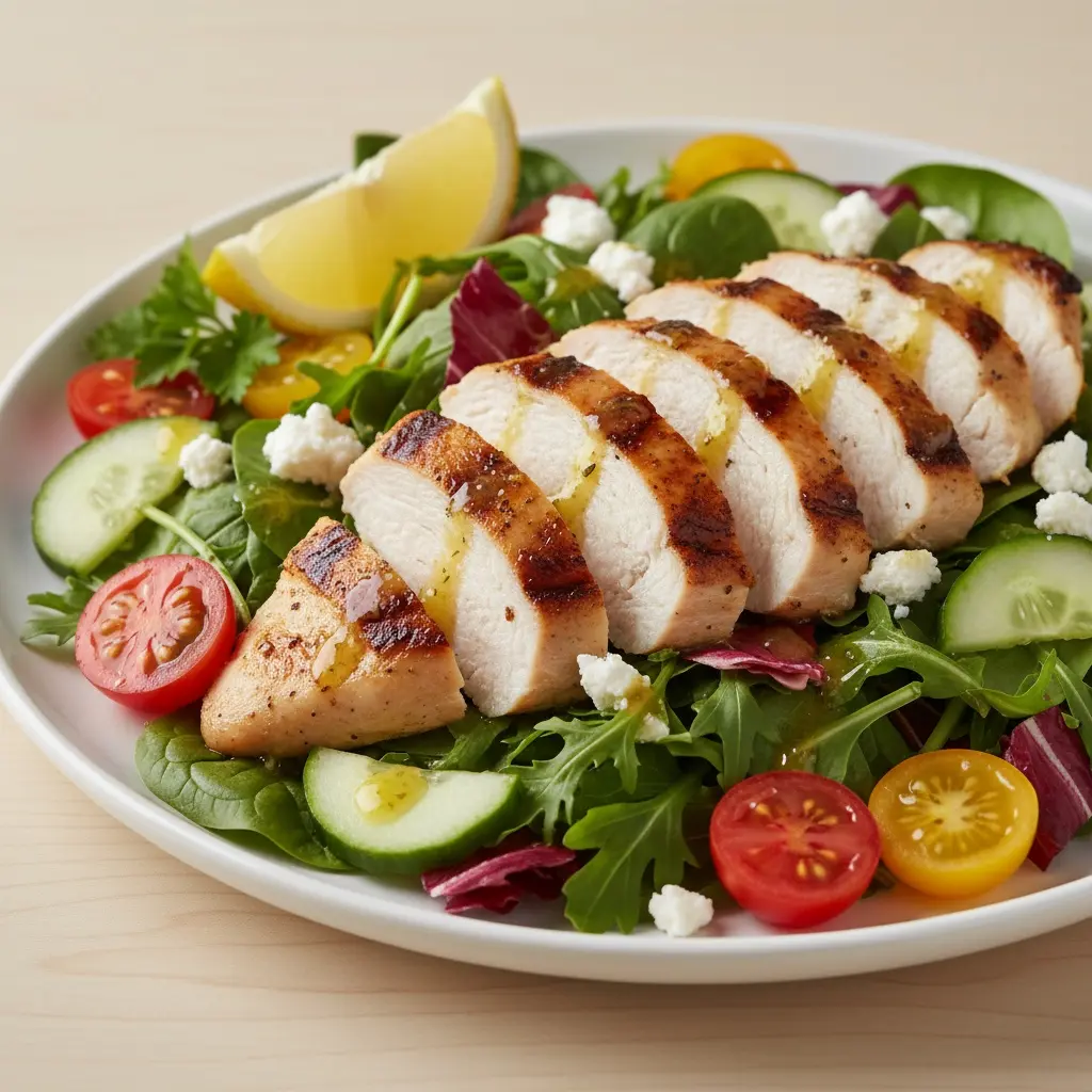 Grilled Lemon Herb Chicken Salad