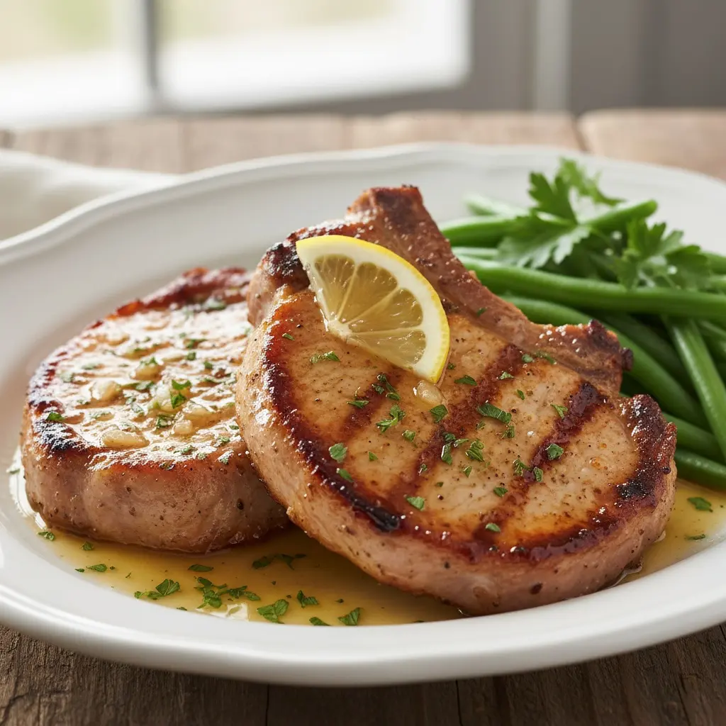 Lemon Garlic Butter Pork Chops