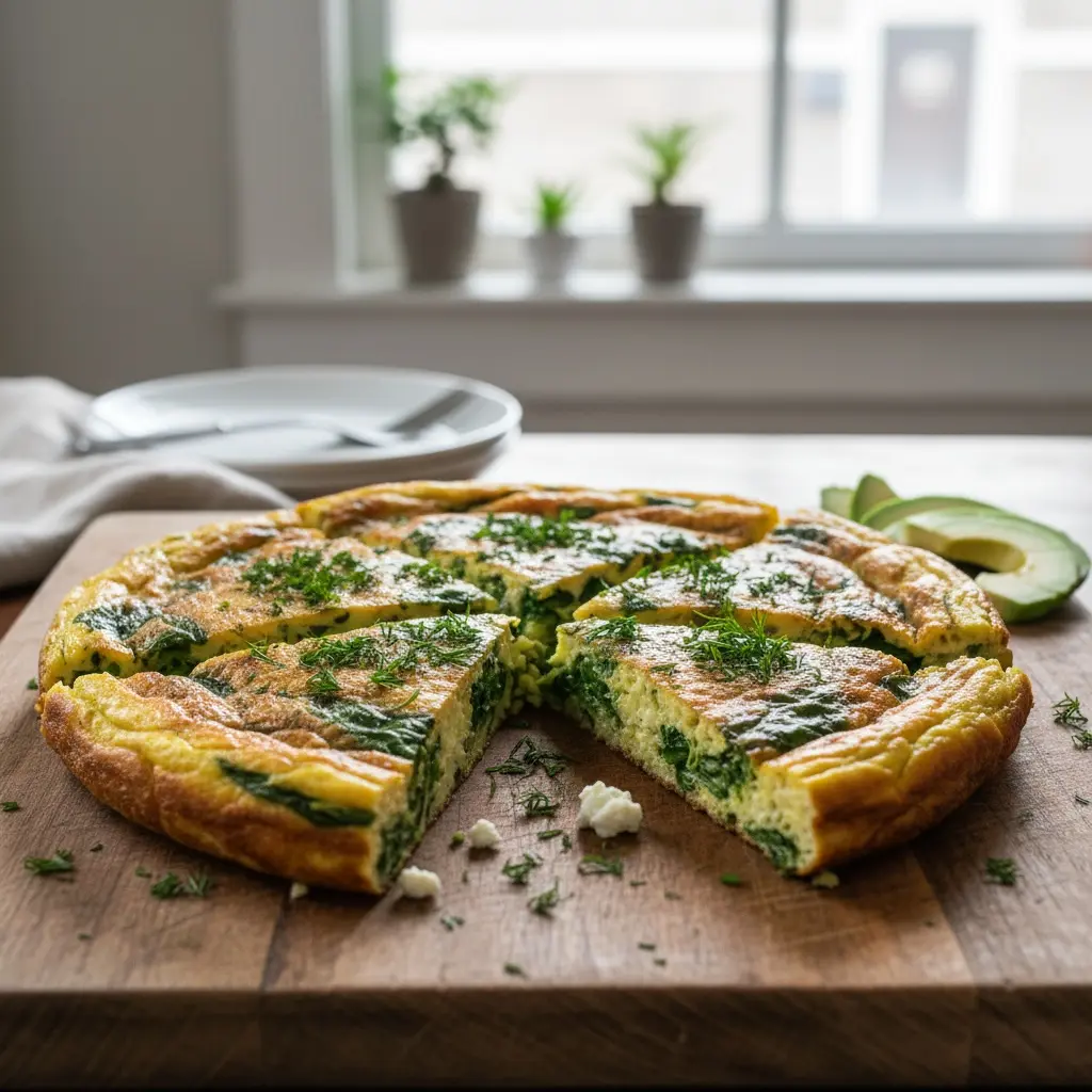 Spinach and Feta Breakfast Frittata